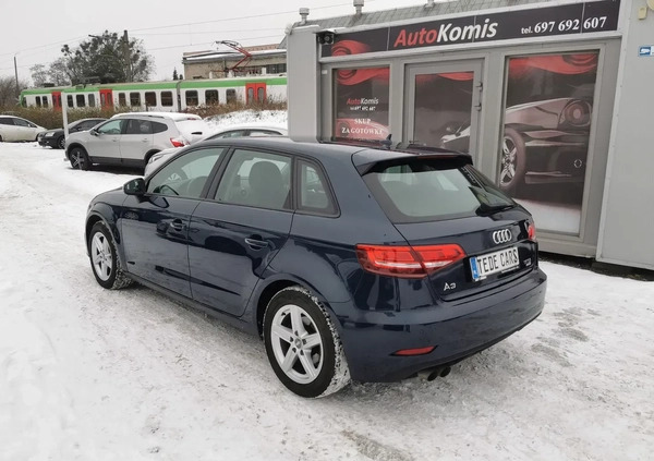 Audi A3 cena 69897 przebieg: 115000, rok produkcji 2017 z Zawidów małe 497